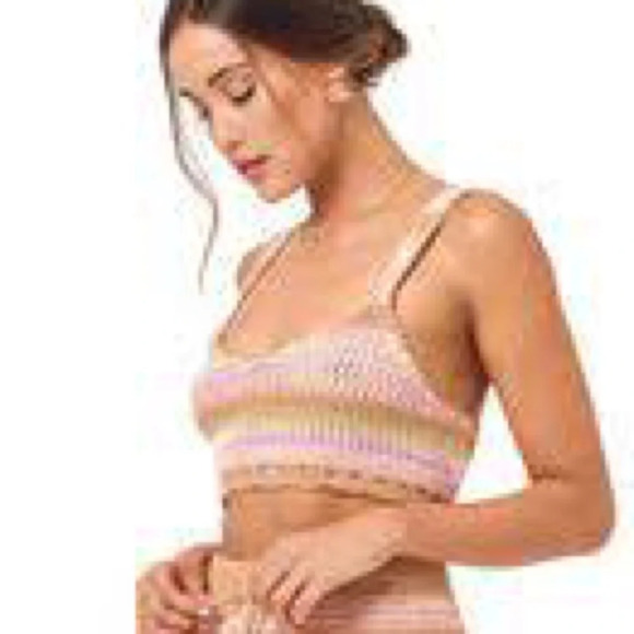 Anthropologie L*Space Buena Vista Crochet Bralette Small - Picture 2 of 5